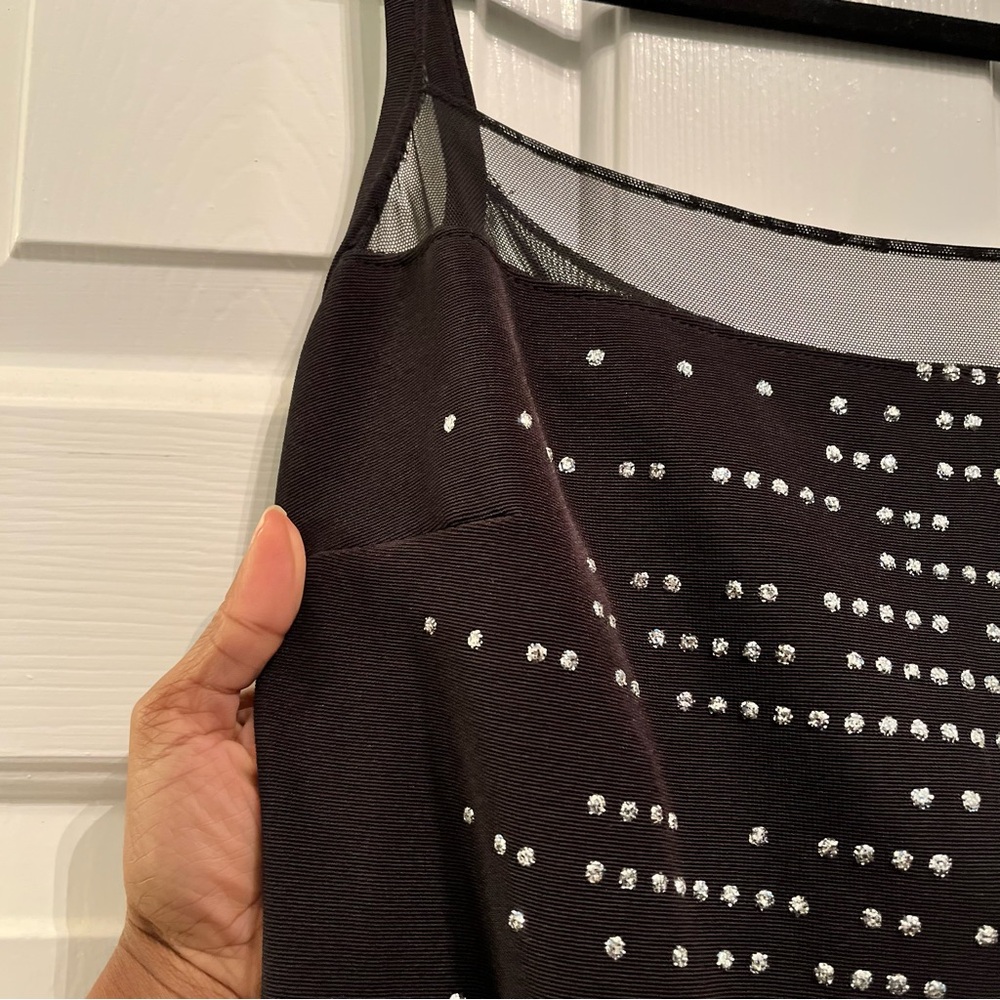 Tadashi Shoji Vintage Black Holiday Cocktail New Years Mini Dress Size Small - Picture 3 of 12